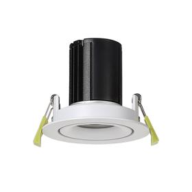 DM201596  Bruve 12 Tridonic powered 12W 2700K 1200lm 36° LED Engine,300mA , CRI>90 LED Engine Matt White  Fixed Recessed Adjustable round Downlight, IP20